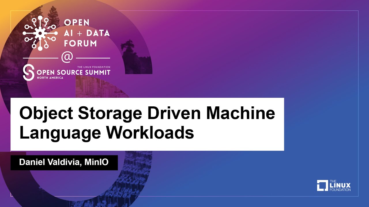 Object Storage Driven Machine Language Workloads